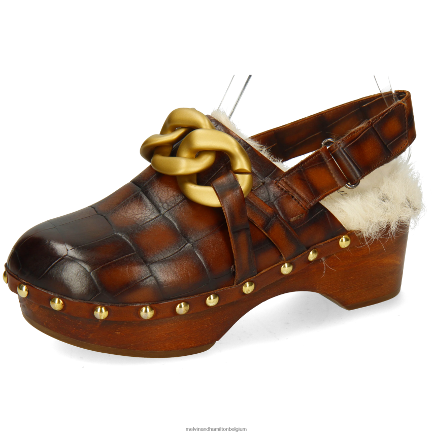 Melvin & Hamilton klompen bruin vrouwen flora 1 V488DN1990