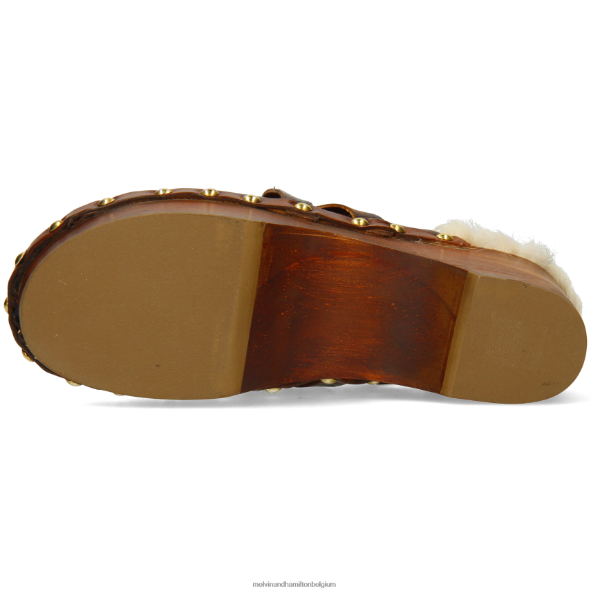 Melvin & Hamilton klompen bruin vrouwen flora 1 V488DN1990