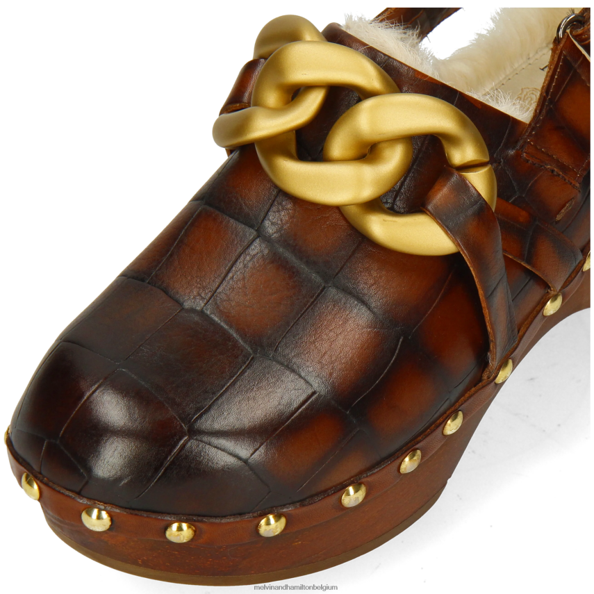 Melvin & Hamilton klompen bruin vrouwen flora 1 V488DN1990