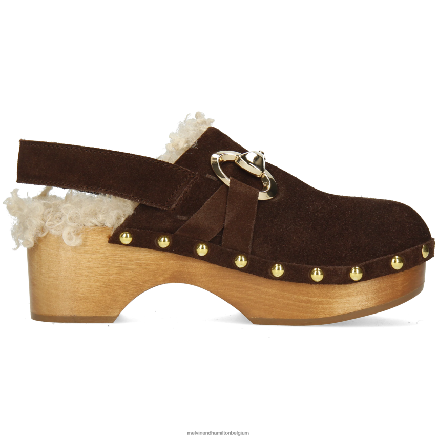 Melvin & Hamilton klompen bruin vrouwen flora 1 V488DN1992