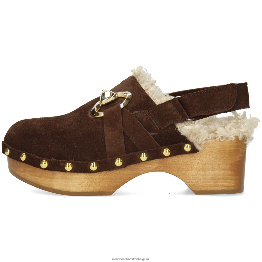 Melvin & Hamilton klompen bruin vrouwen flora 1 V488DN1992