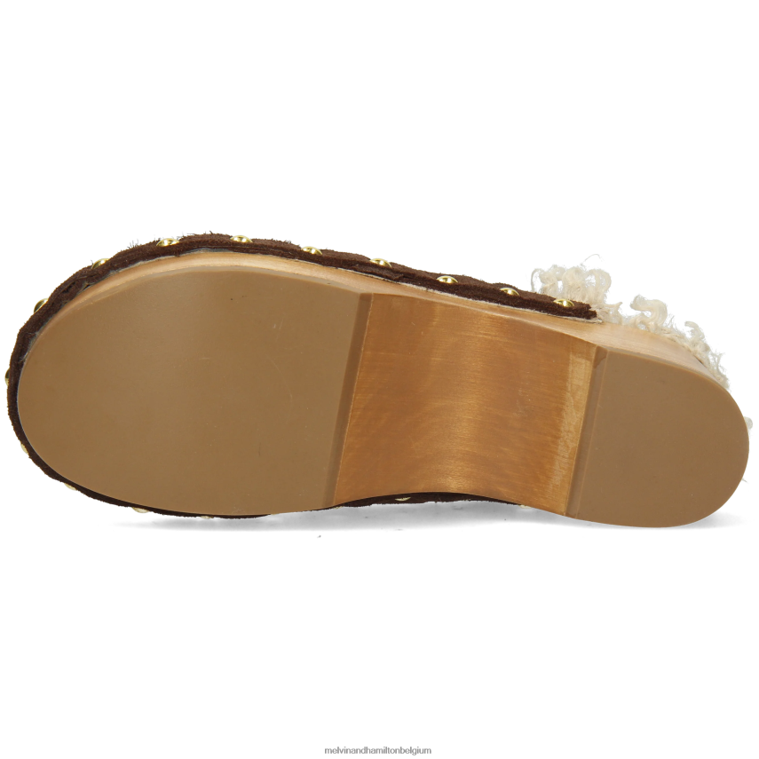 Melvin & Hamilton klompen bruin vrouwen flora 1 V488DN1992