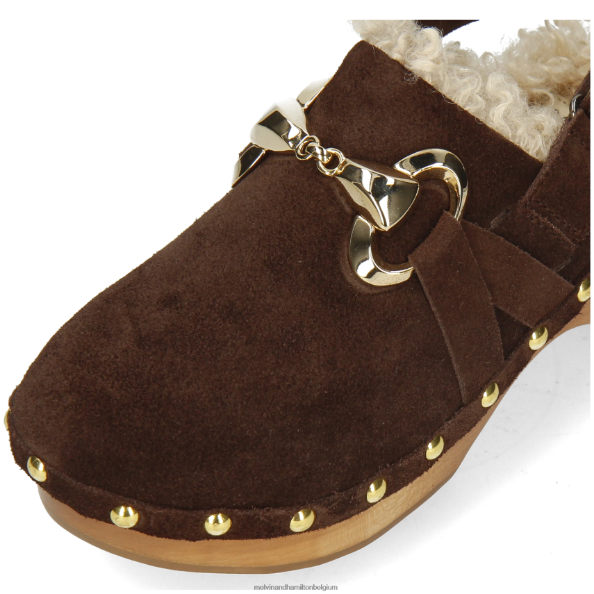 Melvin & Hamilton klompen bruin vrouwen flora 1 V488DN1992