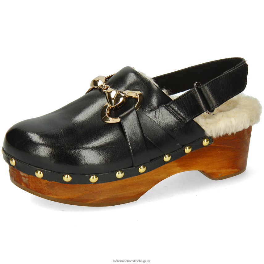 Melvin & Hamilton klompen zwart vrouwen flora 1 V488DN1997