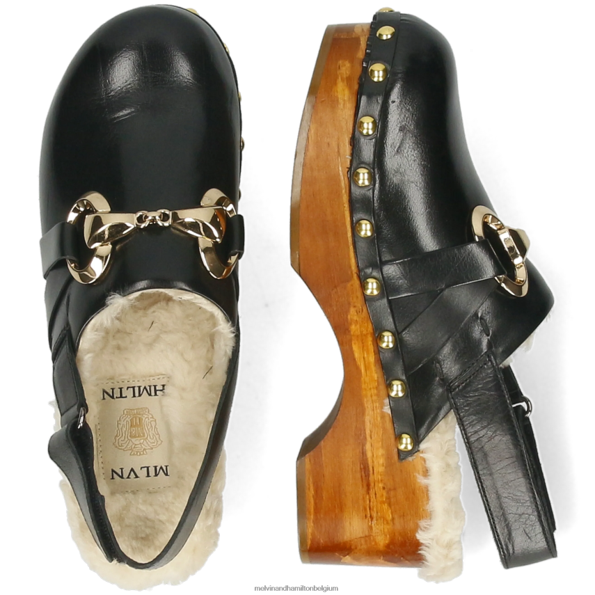 Melvin & Hamilton klompen zwart vrouwen flora 1 V488DN1997