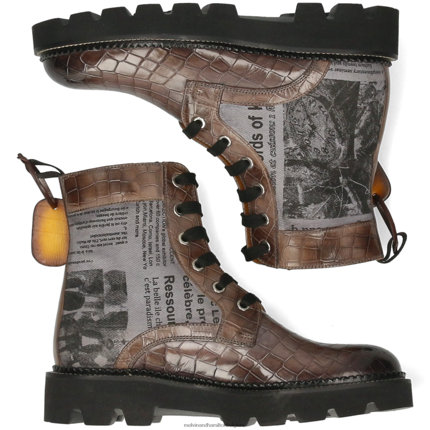 Melvin & Hamilton laarzen grijs vrouwen Maria 7 V488DN1196