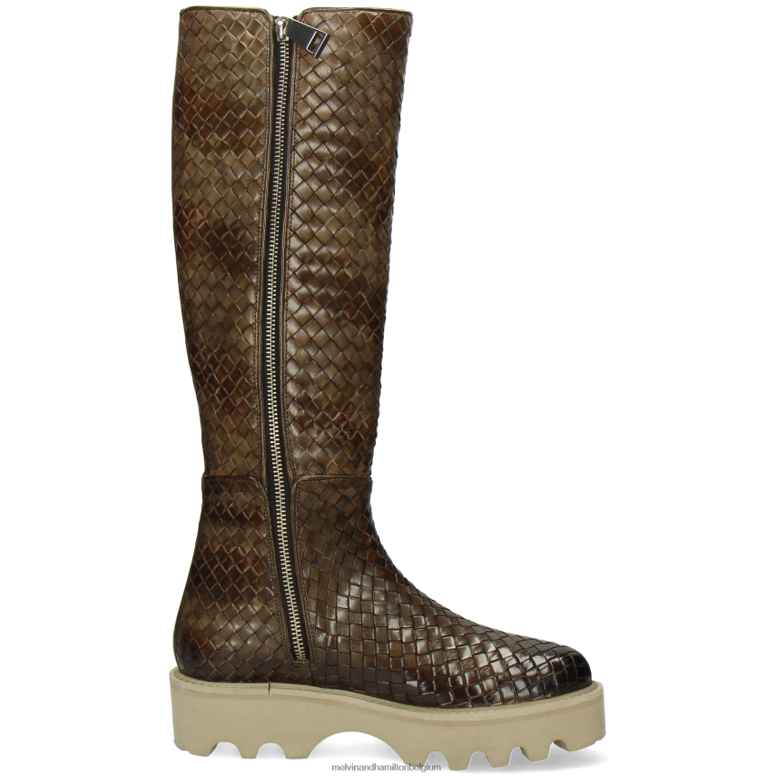 Melvin & Hamilton laarzen khaki vrouwen Leonie 21 V488DN1206