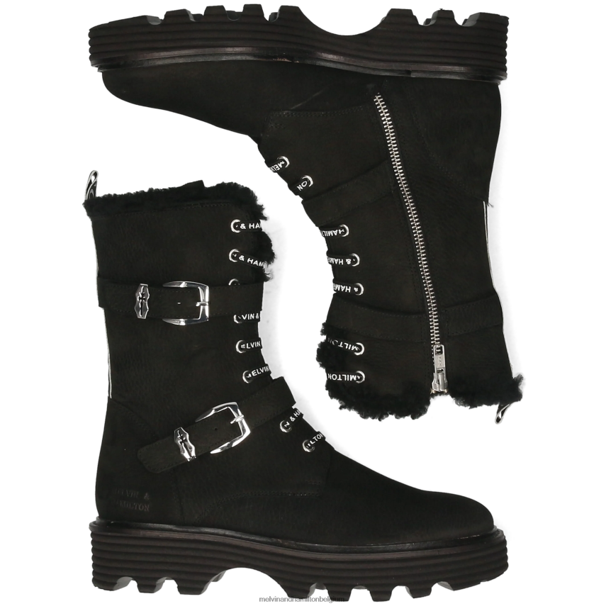 Melvin & Hamilton laarzen zwart vrouwen Leonie 15 V488DN1259