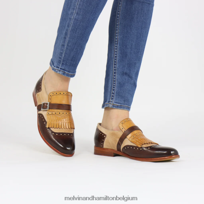 Melvin & Hamilton monnik schoenen bruin vrouwen selina 2 V488DN1495