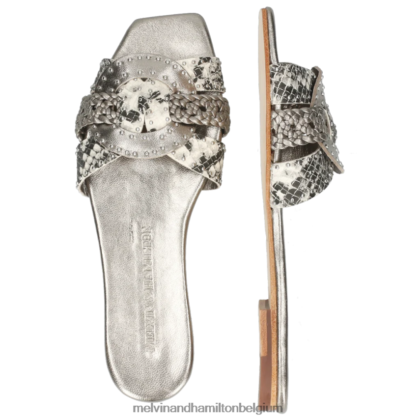 Melvin & Hamilton muilezels grijs vrouwen sandrine 2 V488DN1737