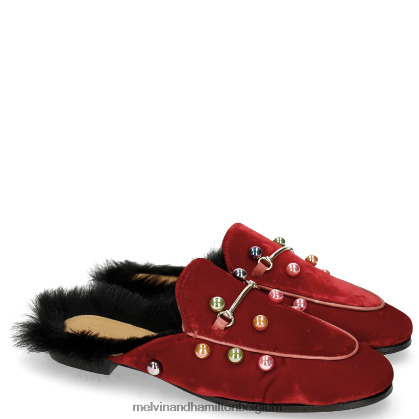 Melvin & Hamilton muilezels rood vrouwen Scarlett 4 V488DN1751