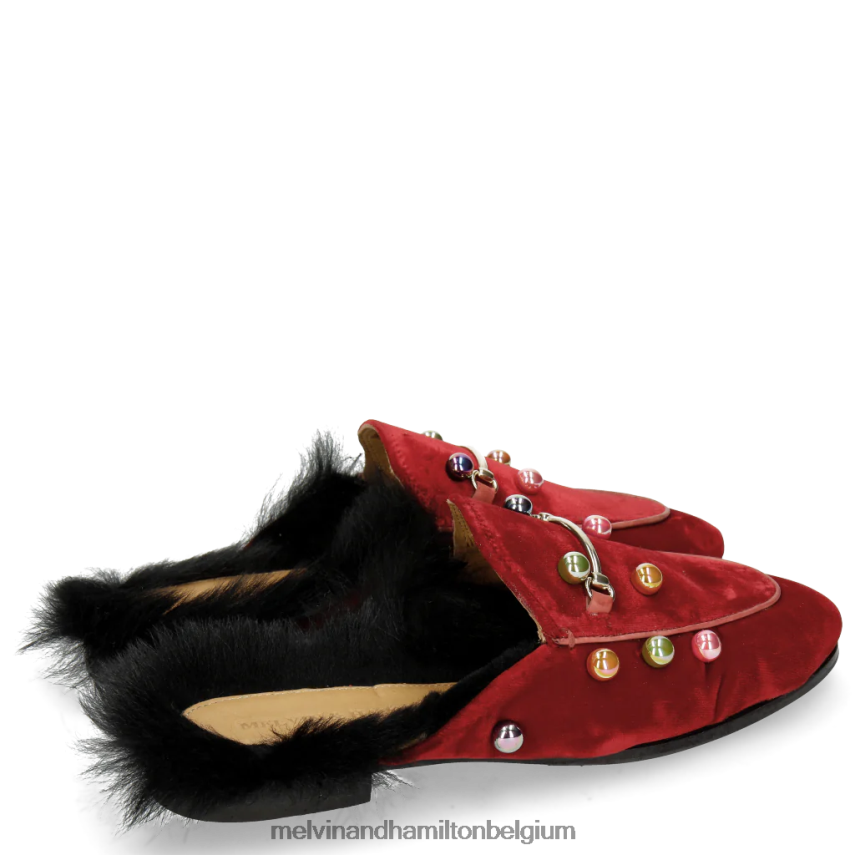 Melvin & Hamilton muilezels rood vrouwen Scarlett 4 V488DN1751