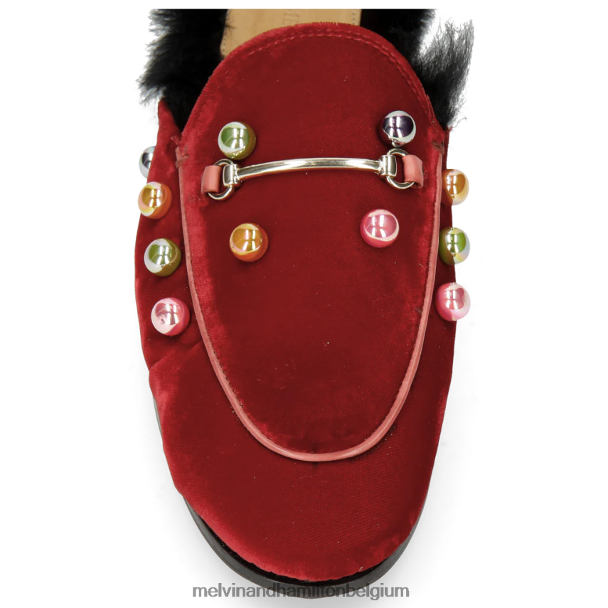Melvin & Hamilton muilezels rood vrouwen Scarlett 4 V488DN1751