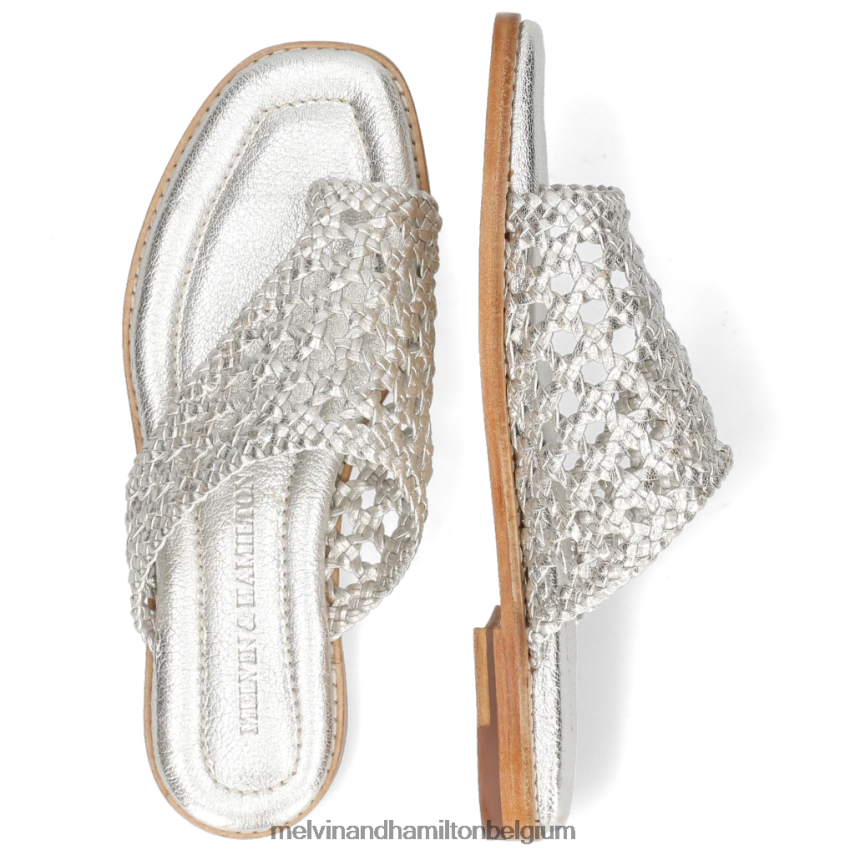 Melvin & Hamilton muilezels zilver vrouwen Elodie 16 V488DN1681