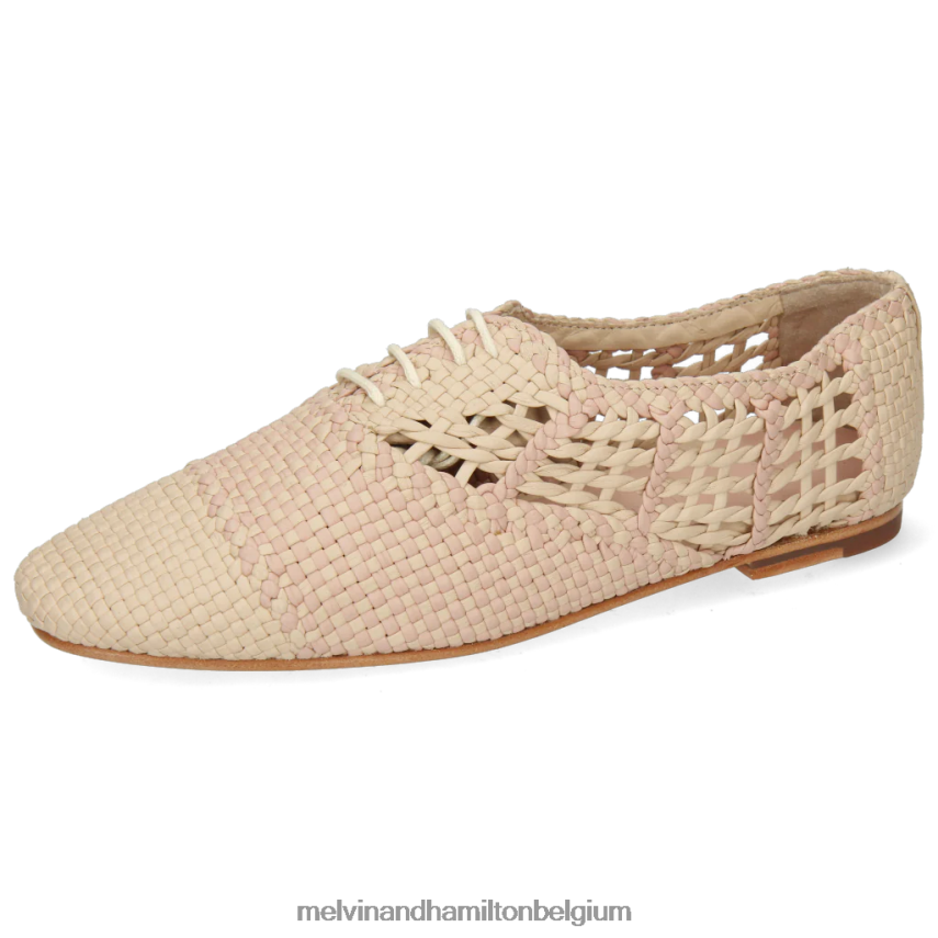 Melvin & Hamilton Oxford schoenen beige vrouwen vogel 3 V488DN1294