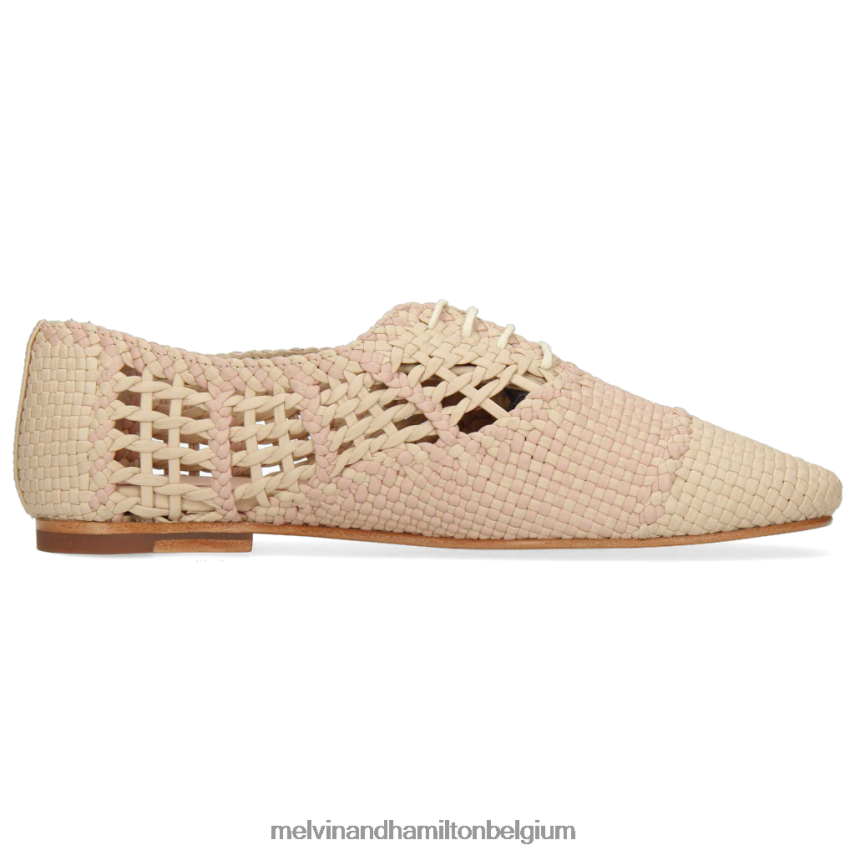 Melvin & Hamilton Oxford schoenen beige vrouwen vogel 3 V488DN1294
