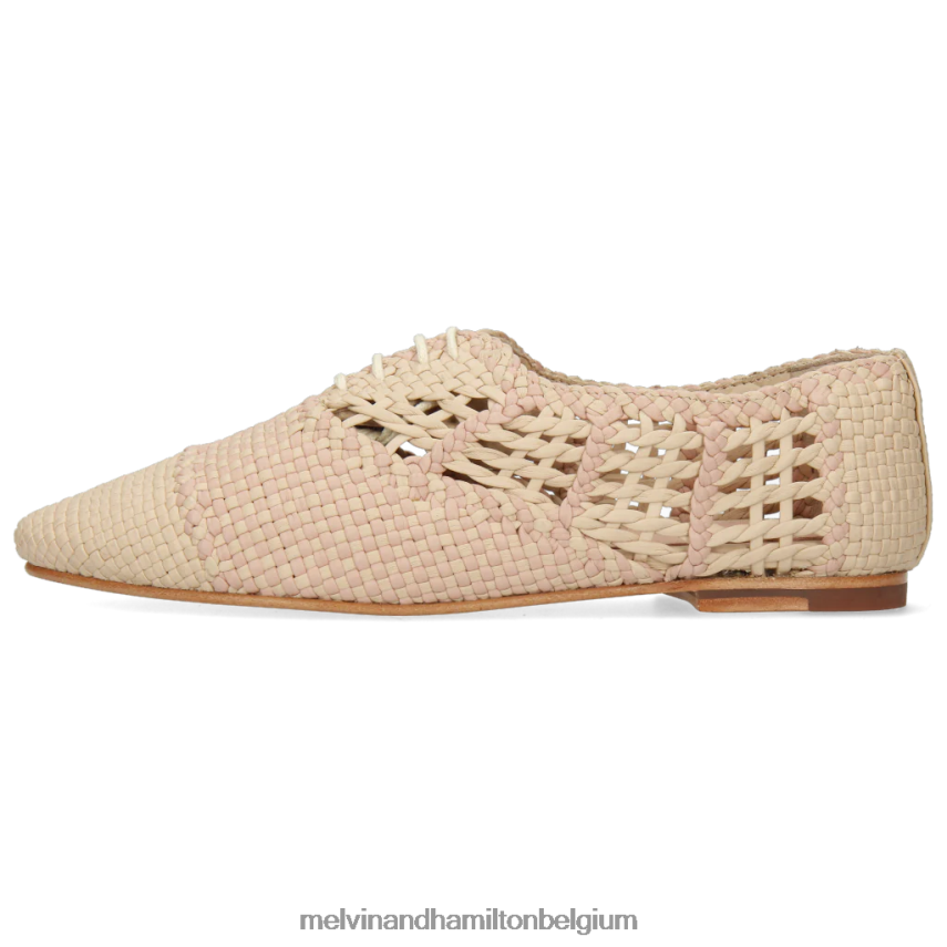 Melvin & Hamilton Oxford schoenen beige vrouwen vogel 3 V488DN1294