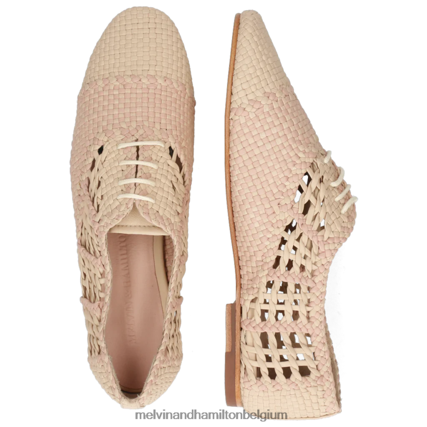 Melvin & Hamilton Oxford schoenen beige vrouwen vogel 3 V488DN1294