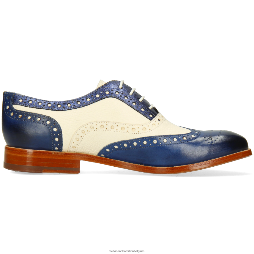Melvin & Hamilton Oxford schoenen blauw vrouwen Amélie 70 V488DN1274