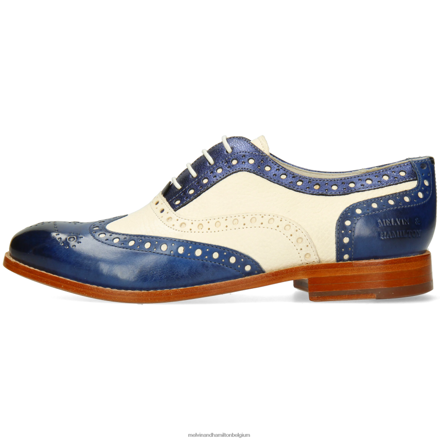 Melvin & Hamilton Oxford schoenen blauw vrouwen Amélie 70 V488DN1274