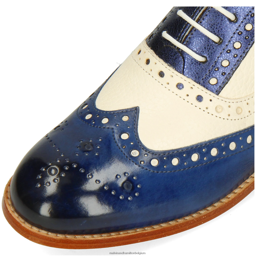Melvin & Hamilton Oxford schoenen blauw vrouwen Amélie 70 V488DN1274