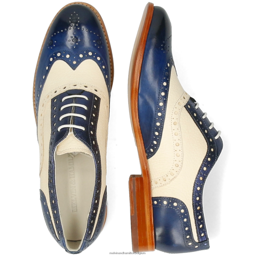 Melvin & Hamilton Oxford schoenen blauw vrouwen Amélie 70 V488DN1274