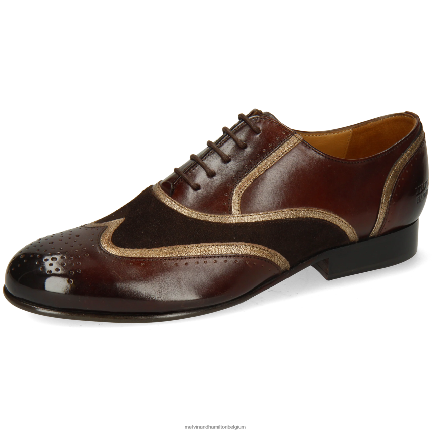 Melvin & Hamilton Oxford schoenen bruin vrouwen sally 38 V488DN1272