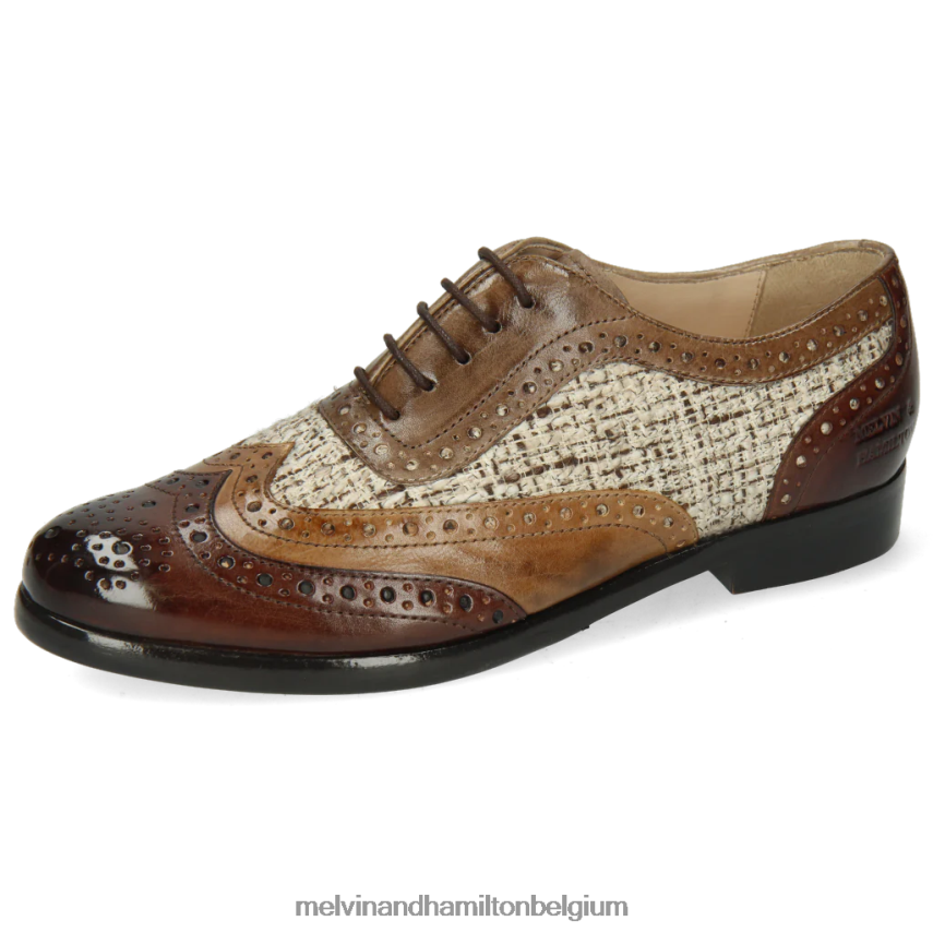 Melvin & Hamilton Oxford schoenen bruin vrouwen selina 56 V488DN1285