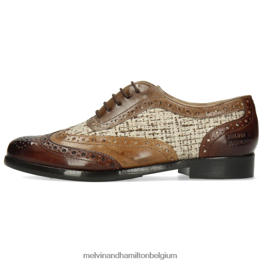 Melvin & Hamilton Oxford schoenen bruin vrouwen selina 56 V488DN1285