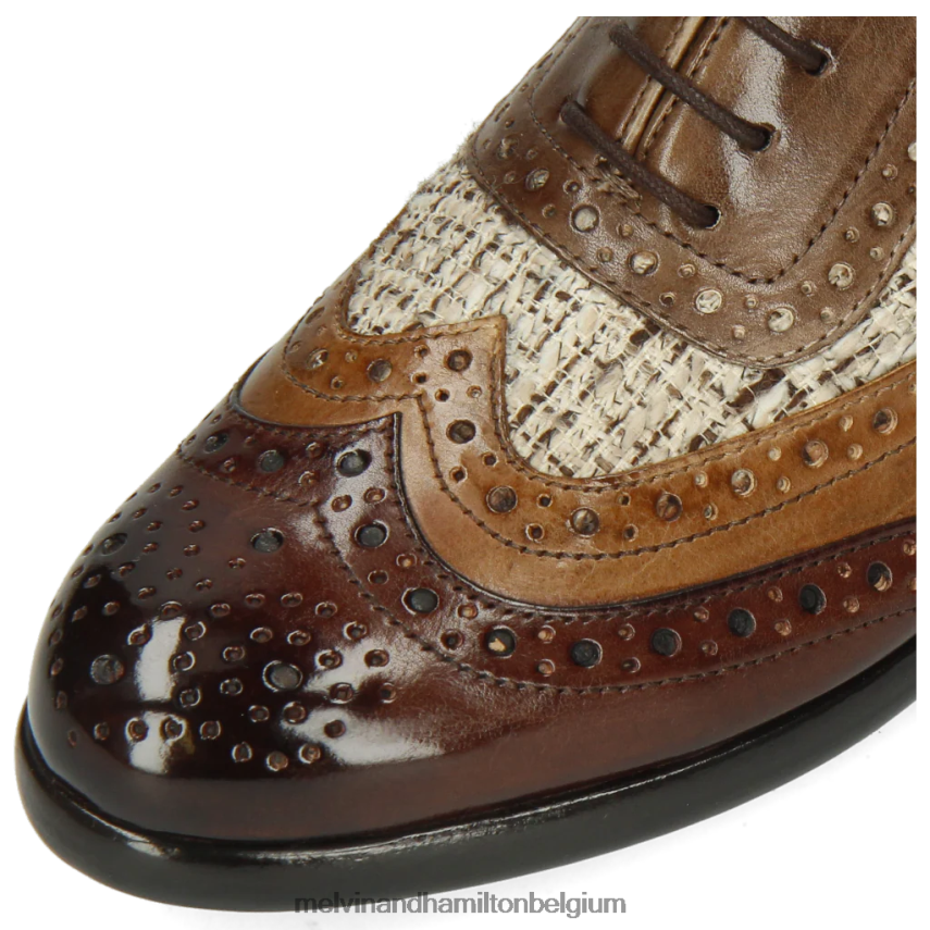 Melvin & Hamilton Oxford schoenen bruin vrouwen selina 56 V488DN1285