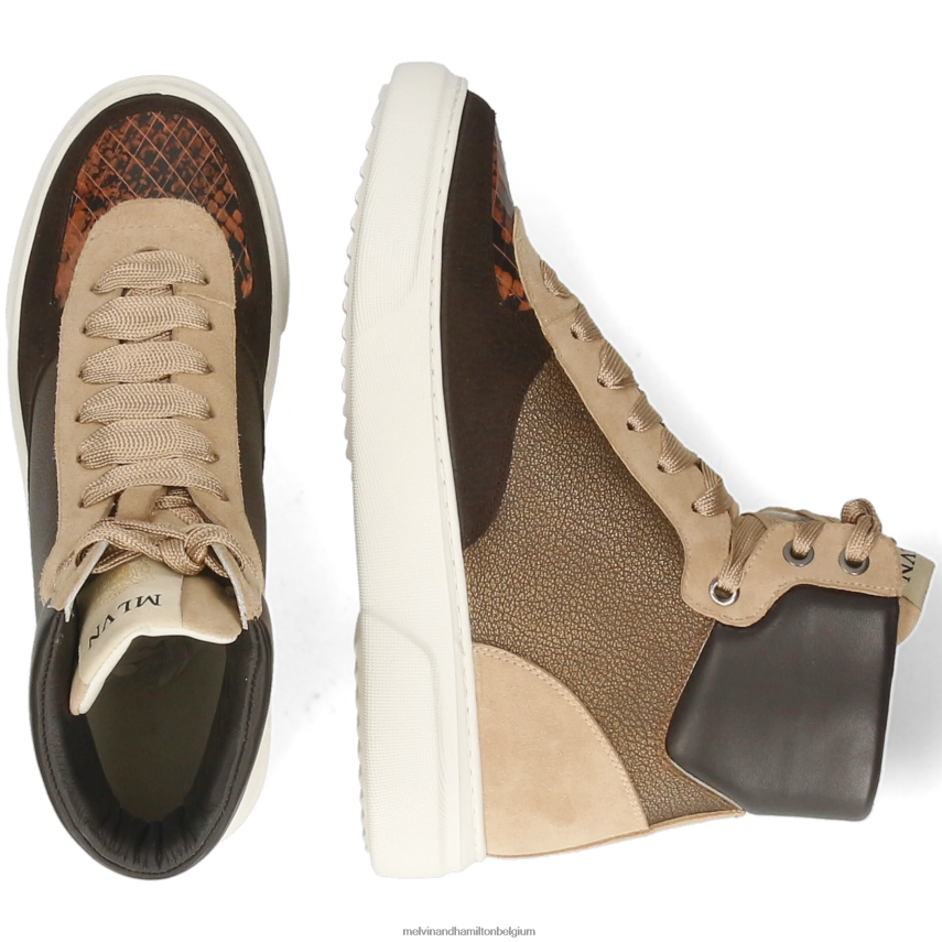 Melvin & Hamilton sportschoenen bruin vrouwen haley 25 V488DN1792